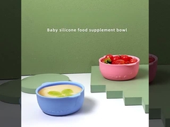 Binaural Round Childrens Silicone Plates 92 Gram Personalized