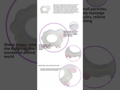 Bulk Silicone sheep Teether Sheep BPA Free Teething Toys and size is 9.3*7cm and weight is 25 gram